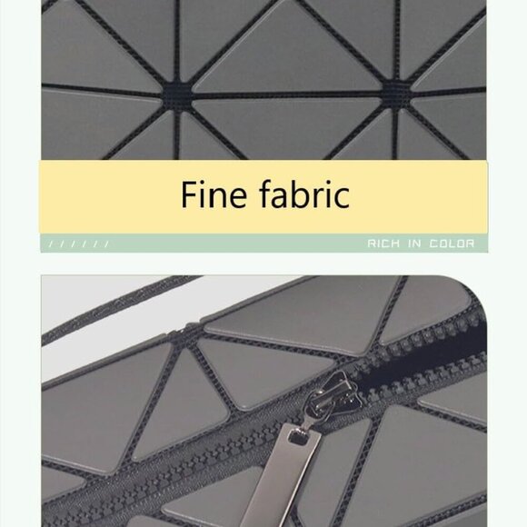 Small Geometric Rhombus Bag Unisex Crossbody Over the Shoulder Purse - Picture 3 of 6